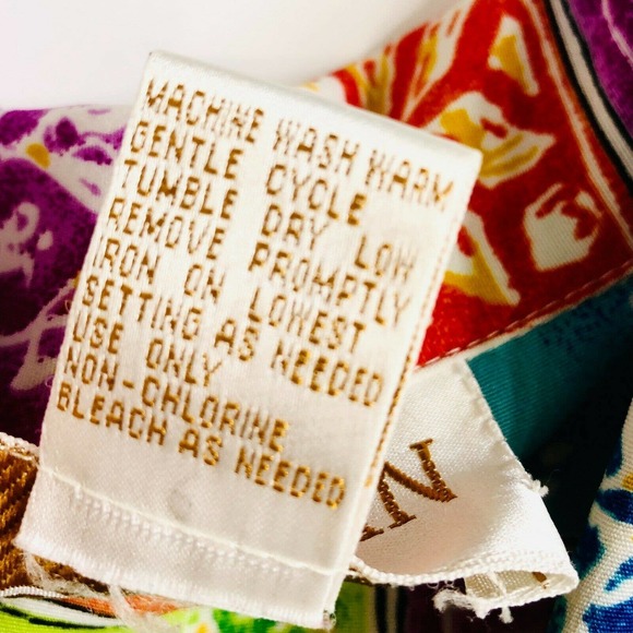 Vintage Retro Blouse Bold Colorful Geometric Short Sleeve Top - Picture 3 of 7